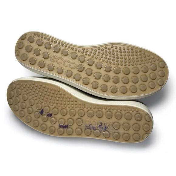 Ecco Soft 7 Women's Gray Leather Lace Up Sneakers US Size 7 EU Sz 38 Lk Nw - Picture 9 of 9